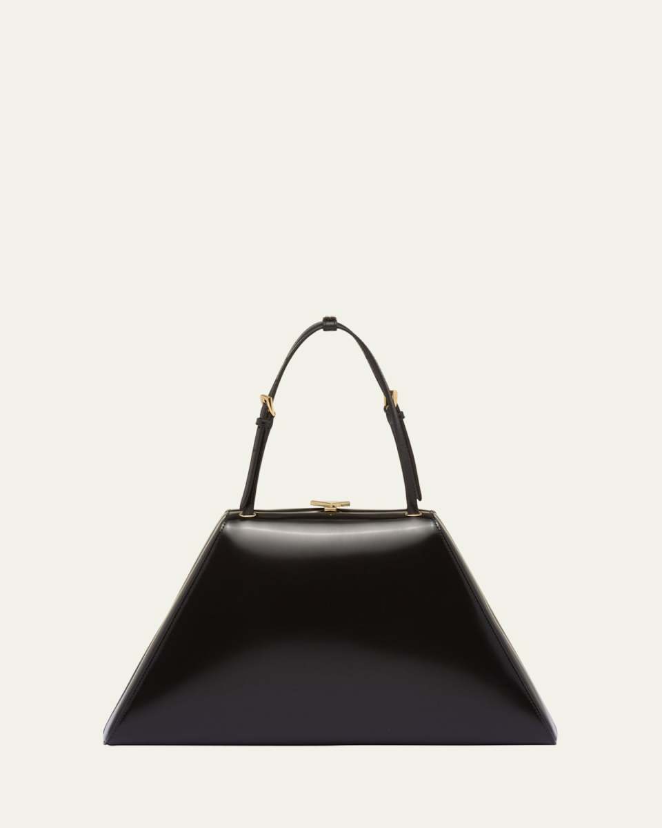 Frame Spazzolato Leather Top-Handle Bag